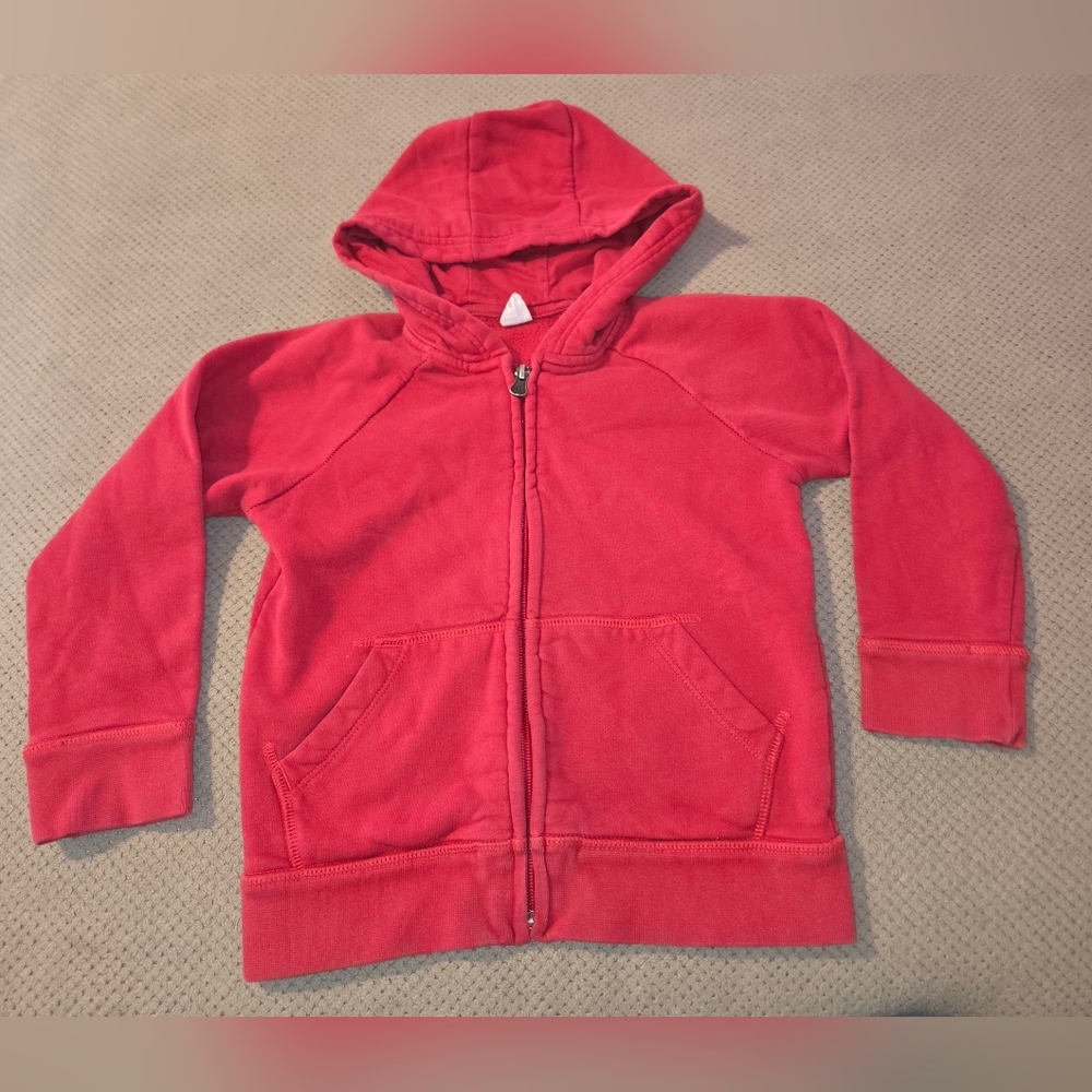 Gap Kids 5 years 5t red full zip up hoodie sweatshirt Preowned